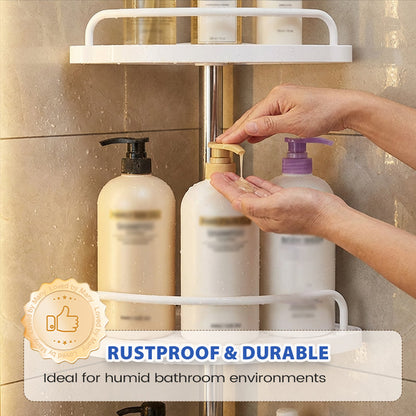 🏆 LIMITED-TIME 49% OFF! ✨Careluxpro Adjustable Telescopic Corner Shower Caddy🚿