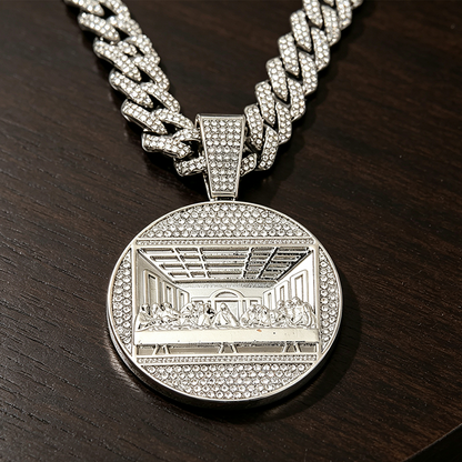 🎉 2026 Sale — Over 46,000 Sold! 💎 Statement Cuban Pendant Chain Necklace – Iced Link Detail 🔥