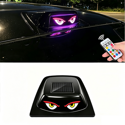 🎉 2026 Sale — Over 44,000 Sold! 🚗 Solar Warning Roof Light – 3 Eye Styles Remote Control 😈