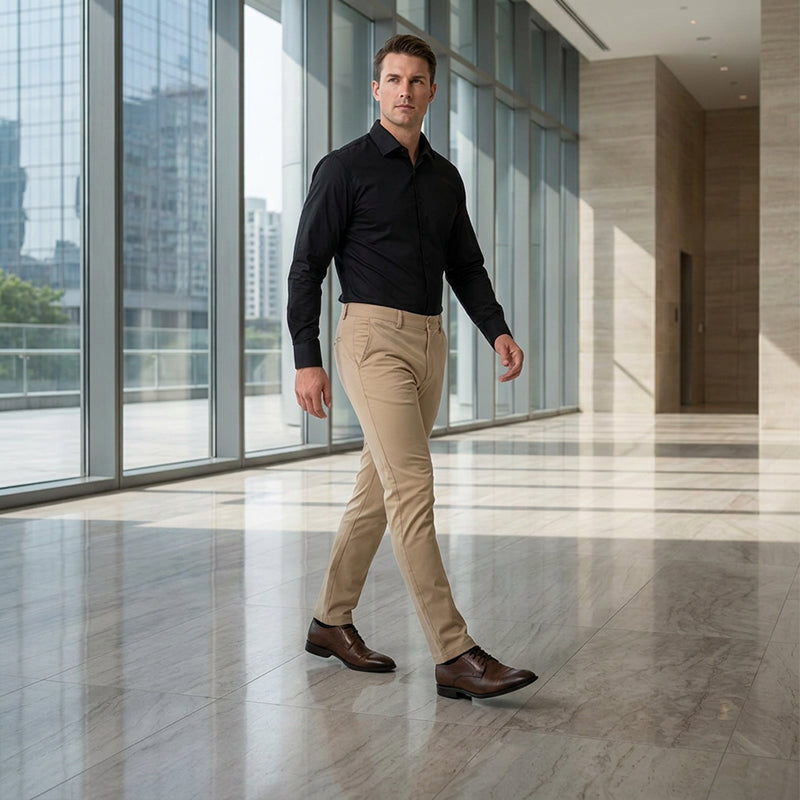 Men's Ultra-Stretch Slim Fit Trousers 👖 Sharp Look, Total Stretch – Move Through Your Day with Ease ✨