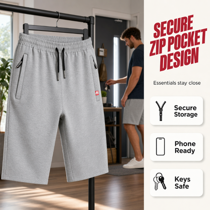 🩳 49% OFF NOW! 🏖️ Men's Casual Drawstring 3/4 Shorts – Breathable fabric, adjustable waist & relaxed fit – Perfect for summer, sports & lounging ☀️