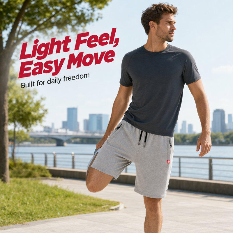 🩳 49% OFF NOW! 🏖️ Men's Casual Drawstring 3/4 Shorts – Breathable fabric, adjustable waist & relaxed fit – Perfect for summer, sports & lounging ☀️