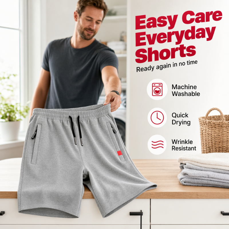 🩳 49% OFF NOW! 🏖️ Men's Casual Drawstring 3/4 Shorts – Breathable fabric, adjustable waist & relaxed fit – Perfect for summer, sports & lounging ☀️