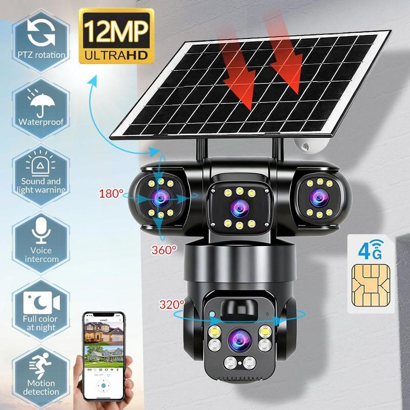 🥳2026 HOT SALE🥳💞50K+ SOLD!☀️📹 49% OFF! Solar-Powered Multi-Angle Security Camera – 360° PTZ, full‑color night vision & motion alerts. No wiring, no electric bills – monitor your home from anywhere! 🏡✨
