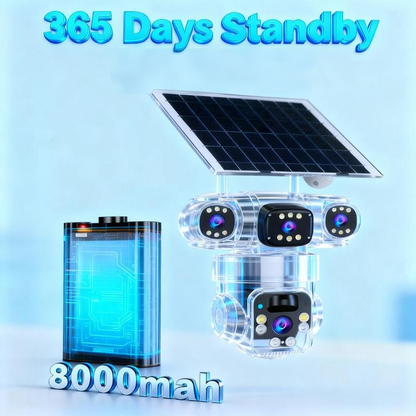 🥳2026 HOT SALE🥳💞50K+ SOLD!☀️📹 49% OFF! Solar-Powered Multi-Angle Security Camera – 360° PTZ, full‑color night vision & motion alerts. No wiring, no electric bills – monitor your home from anywhere! 🏡✨
