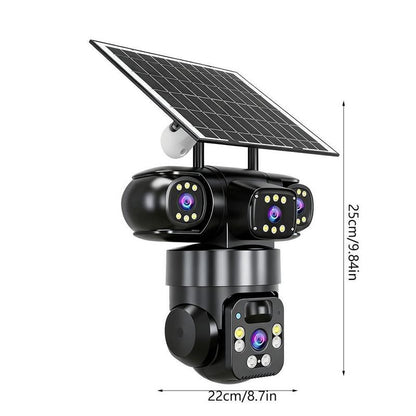 🥳2026 HOT SALE🥳💞50K+ SOLD!☀️📹 49% OFF! Solar-Powered Multi-Angle Security Camera – 360° PTZ, full‑color night vision & motion alerts. No wiring, no electric bills – monitor your home from anywhere! 🏡✨