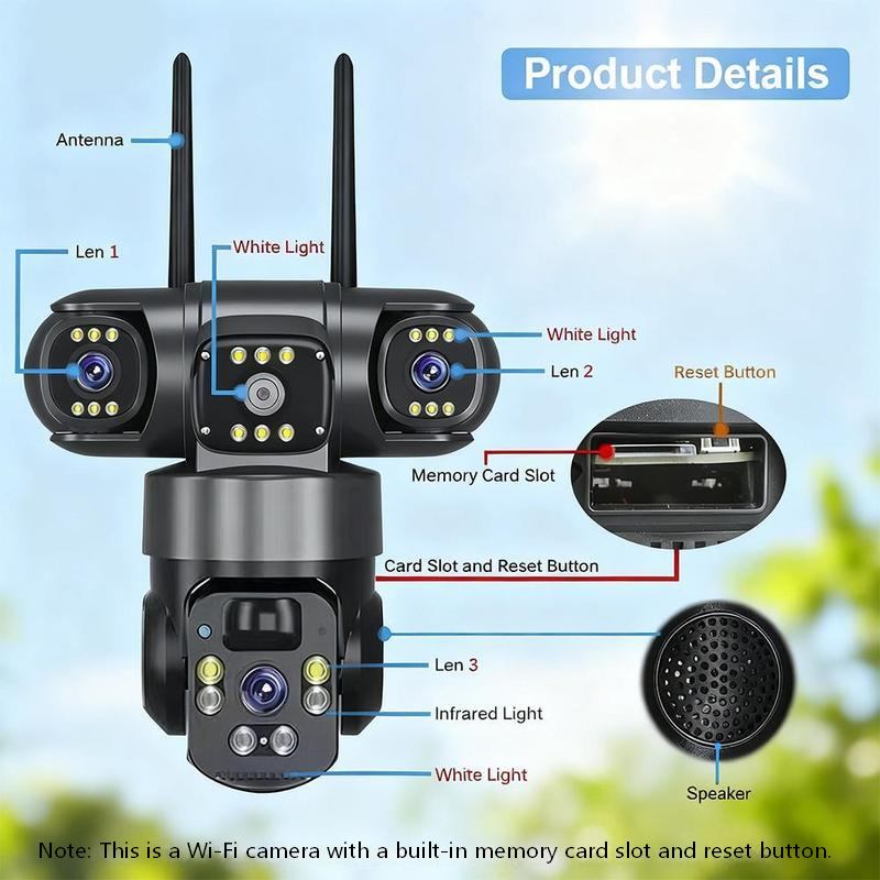 🥳2026 HOT SALE🥳💞50K+ SOLD!☀️📹 49% OFF! Solar-Powered Multi-Angle Security Camera – 360° PTZ, full‑color night vision & motion alerts. No wiring, no electric bills – monitor your home from anywhere! 🏡✨