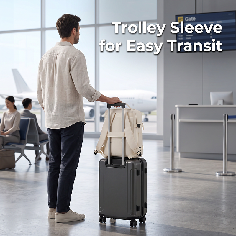 👔Large Capacity Travel Water Resistant Laptop Bag