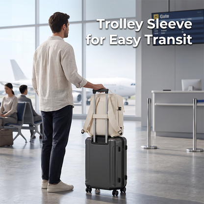 👔Large Capacity Travel Water Resistant Laptop Bag