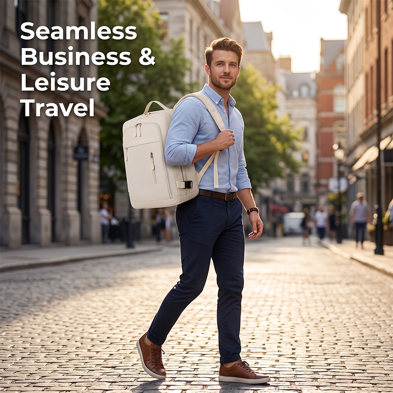 👔Large Capacity Travel Water Resistant Laptop Bag