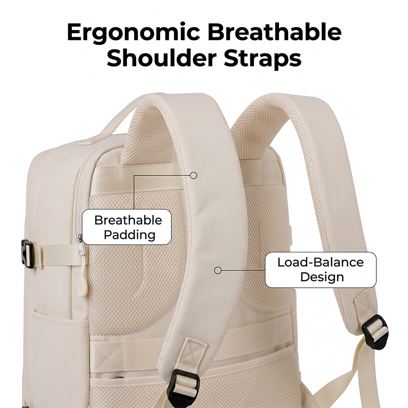 👔Large Capacity Travel Water Resistant Laptop Bag