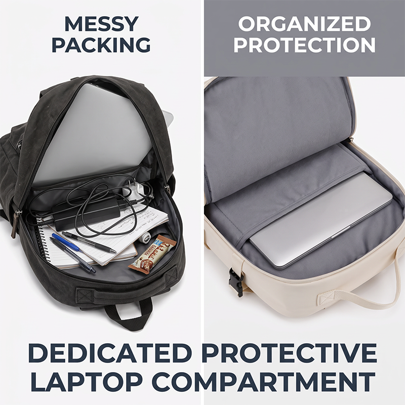 👔Large Capacity Travel Water Resistant Laptop Bag