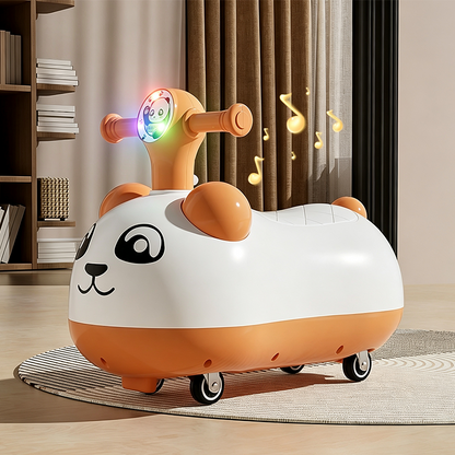 📢📢 49% OFF !! ⏰ Panda Baby Ride-On Sliding Car with Music & Lights – Wobble, Slide & Giggle for Hours of Toddler Fun 🐼🎵✨