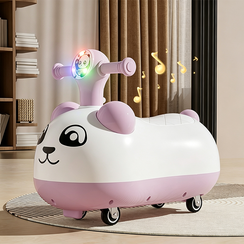 📢📢 49% OFF !! ⏰ Panda Baby Ride-On Sliding Car with Music & Lights – Wobble, Slide & Giggle for Hours of Toddler Fun 🐼🎵✨
