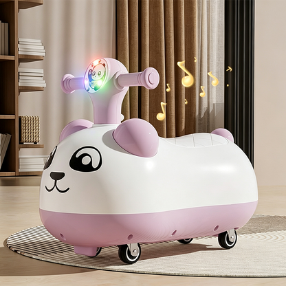 📢📢 49% OFF !! ⏰ Panda Baby Ride-On Sliding Car with Music & Lights – Wobble, Slide & Giggle for Hours of Toddler Fun 🐼🎵✨