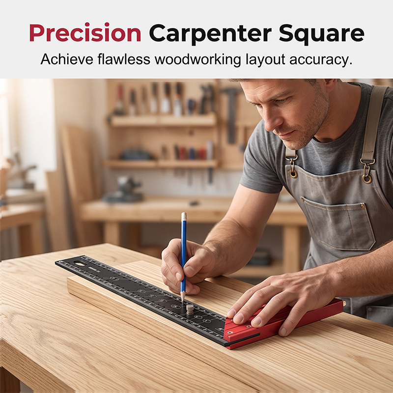 ⏰ 49% OFF 📐🔧 Aluminum Layout Square with Bubble Level – Measure, Mark & Level in One Tool! | Durable, Lightweight & Built to Last 💪