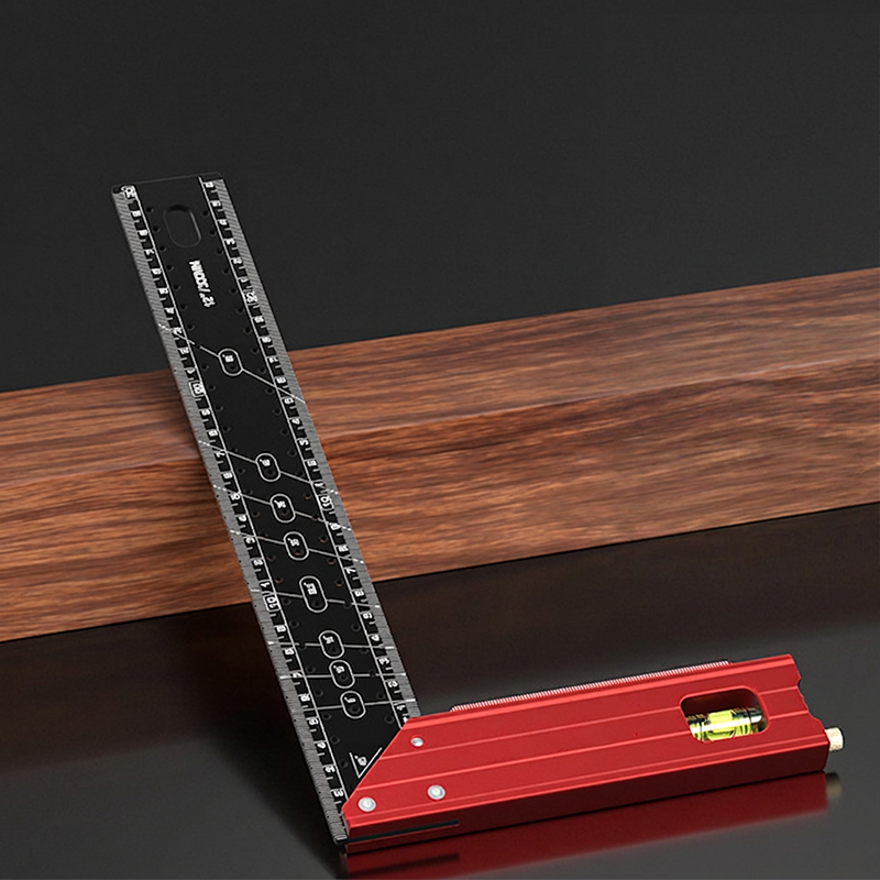 ⏰ 49% OFF 📐🔧 Aluminum Layout Square with Bubble Level – Measure, Mark & Level in One Tool! | Durable, Lightweight & Built to Last 💪
