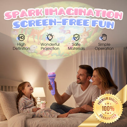 📢📢49% OFF !! ⏰Early Education Projector Torch for Kids 🔦 Click, Project & Learn – A Pocket-Sized Nighttime Adventure ✨