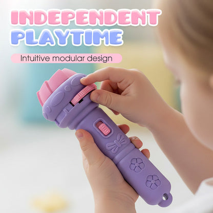 📢📢49% OFF !! ⏰Early Education Projector Torch for Kids 🔦 Click, Project & Learn – A Pocket-Sized Nighttime Adventure ✨