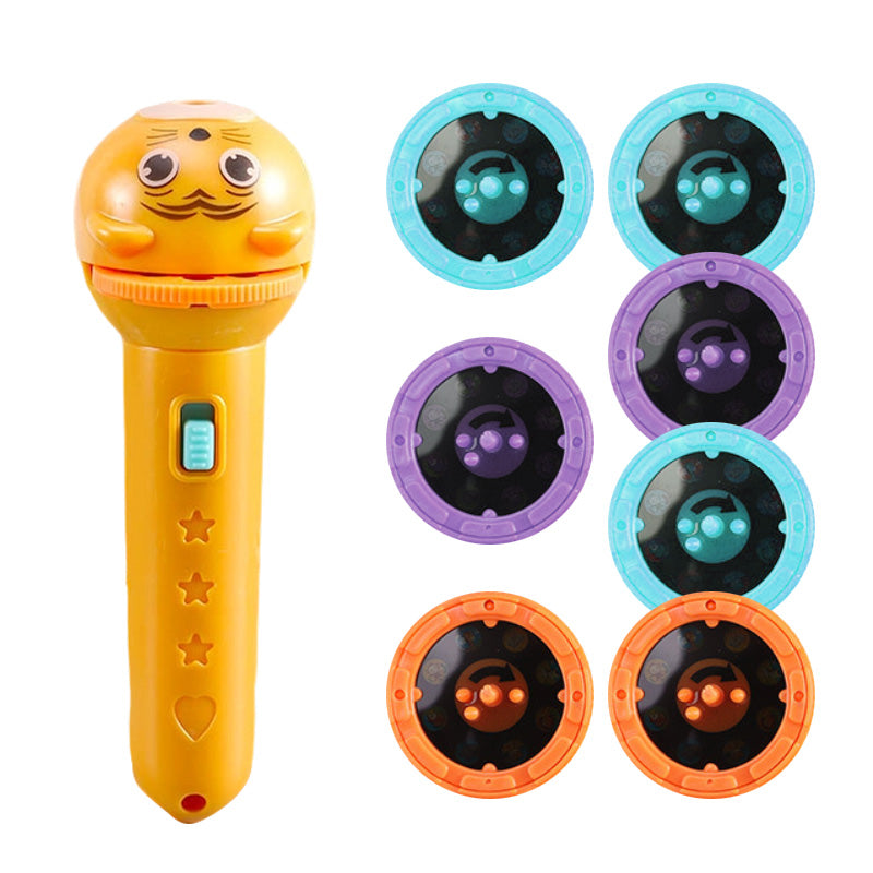 📢📢49% OFF !! ⏰Early Education Projector Torch for Kids 🔦 Click, Project & Learn – A Pocket-Sized Nighttime Adventure ✨