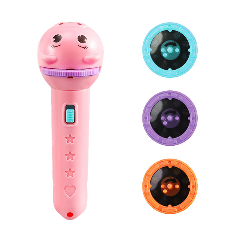 📢📢49% OFF !! ⏰Early Education Projector Torch for Kids 🔦 Click, Project & Learn – A Pocket-Sized Nighttime Adventure ✨