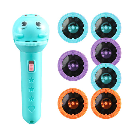📢📢49% OFF !! ⏰Early Education Projector Torch for Kids 🔦 Click, Project & Learn – A Pocket-Sized Nighttime Adventure ✨