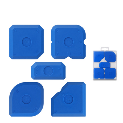 📢📢49% OFF !! ⏰5-Piece Caulking Tool Kit PVC Grout Scraper Set for Kitchen Bathroom