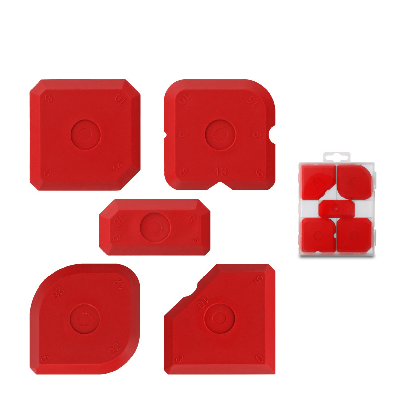 📢📢49% OFF !! ⏰5-Piece Caulking Tool Kit PVC Grout Scraper Set for Kitchen Bathroom