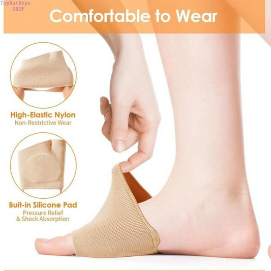 👠 49% OFF NOW! 🦶 SEBS Forefoot Pads with Heel Strap & Toe Separator – Cushioning support, pain relief & secure fit – Perfect for all-day comfort in high heels ✨