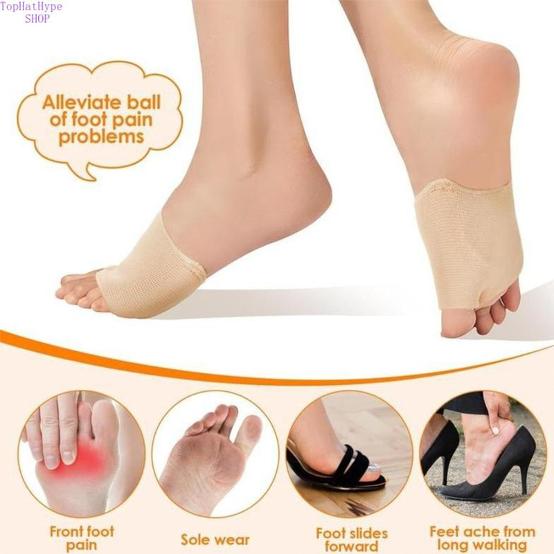 👠 49% OFF NOW! 🦶 SEBS Forefoot Pads with Heel Strap & Toe Separator – Cushioning support, pain relief & secure fit – Perfect for all-day comfort in high heels ✨