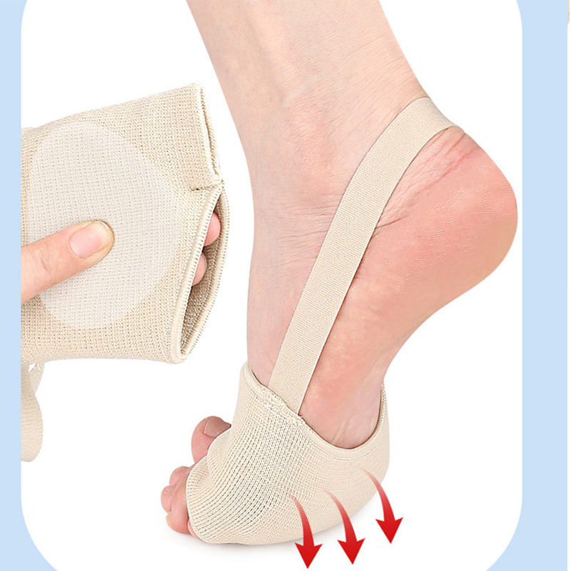 👠 49% OFF NOW! 🦶 SEBS Forefoot Pads with Heel Strap & Toe Separator – Cushioning support, pain relief & secure fit – Perfect for all-day comfort in high heels ✨