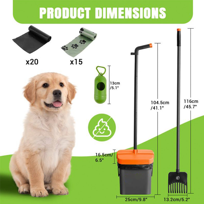 🐕 49% OFF NOW! 🧹 Long-Handle Dog Pooper Scooper Set – Extra-long handle, sturdy scoop & easy-clean – Stress-free pet cleanup for every walk 🚶‍♂️