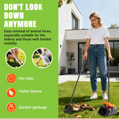 🐕 49% OFF NOW! 🧹 Long-Handle Dog Pooper Scooper Set – Extra-long handle, sturdy scoop & easy-clean – Stress-free pet cleanup for every walk 🚶‍♂️