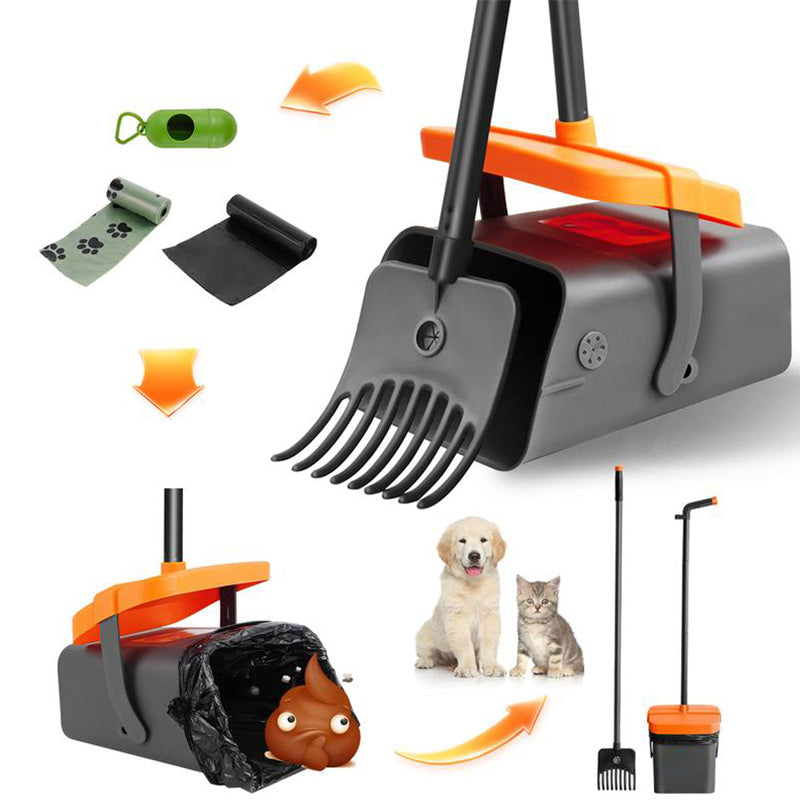 🐕 49% OFF NOW! 🧹 Long-Handle Dog Pooper Scooper Set – Extra-long handle, sturdy scoop & easy-clean – Stress-free pet cleanup for every walk 🚶‍♂️