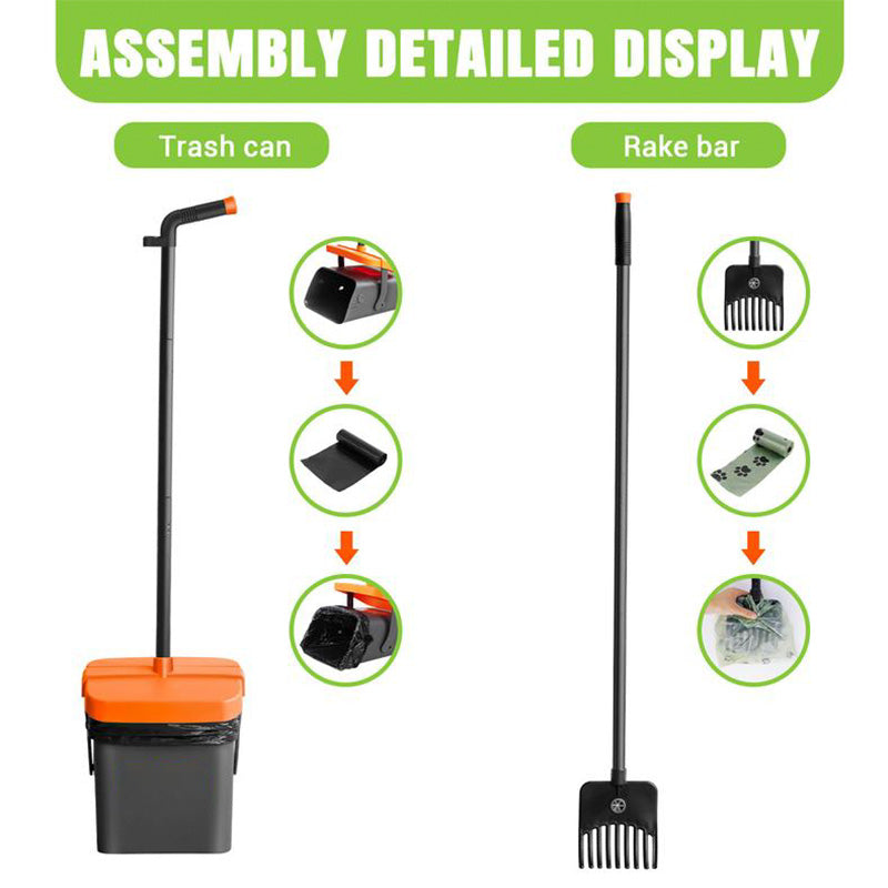 🐕 49% OFF NOW! 🧹 Long-Handle Dog Pooper Scooper Set – Extra-long handle, sturdy scoop & easy-clean – Stress-free pet cleanup for every walk 🚶‍♂️