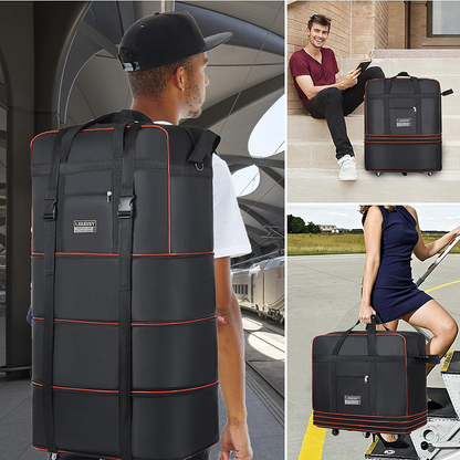 🔥49% Off！🧳Meet all your travel storage needs！Large Capacity Expandable Travel Duffel Bag