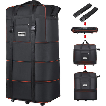 🔥49% Off！🧳Meet all your travel storage needs！Large Capacity Expandable Travel Duffel Bag