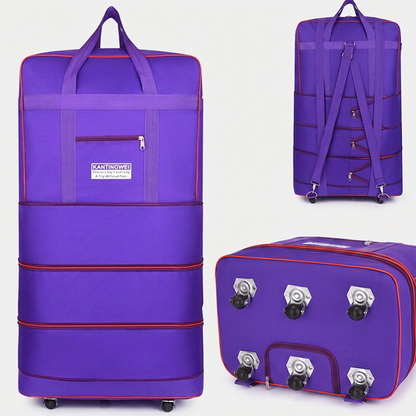 🔥49% Off！🧳Meet all your travel storage needs！Large Capacity Expandable Travel Duffel Bag