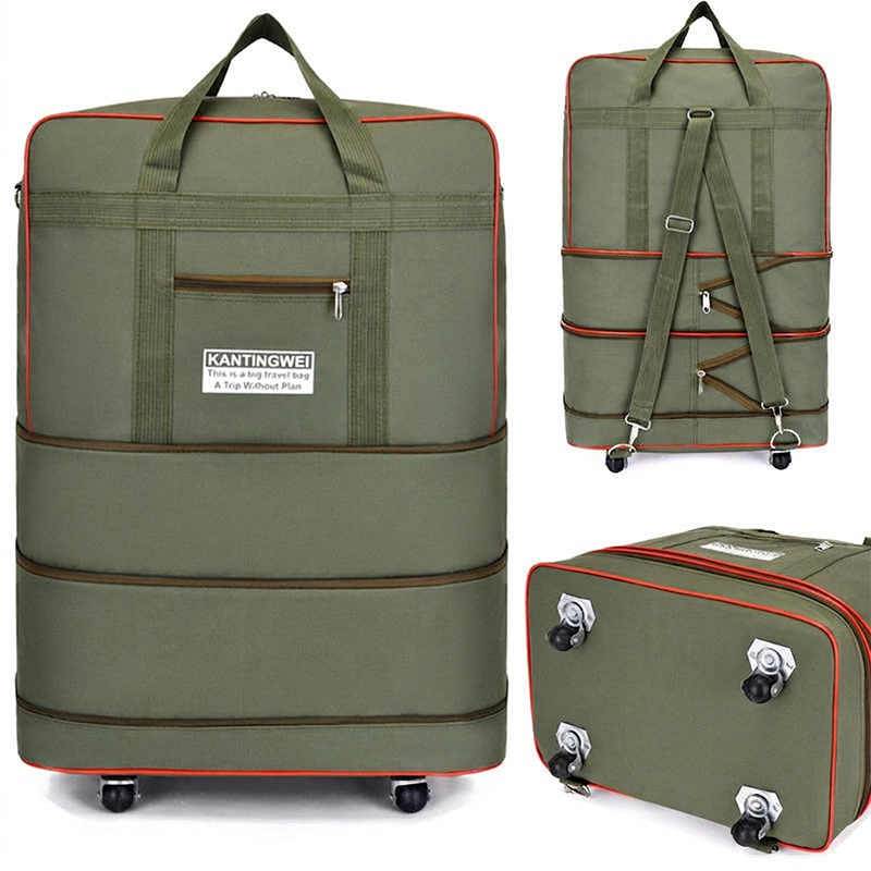 🔥49% Off！🧳Meet all your travel storage needs！Large Capacity Expandable Travel Duffel Bag