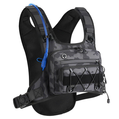🔥Hot Sale 49% OFF🔥Front & Back Cycling Vest Pack for Men – Hydration Ready, 3L Storage, Breathable Mesh 🏃