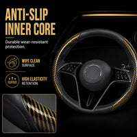 🏆LAST DAY 49% OFF🚗Universal Carbon Fiber Steering Wheel Cover