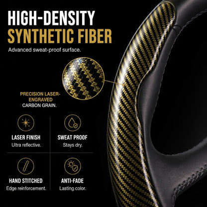 🏆LAST DAY 49% OFF🚗Universal Carbon Fiber Steering Wheel Cover