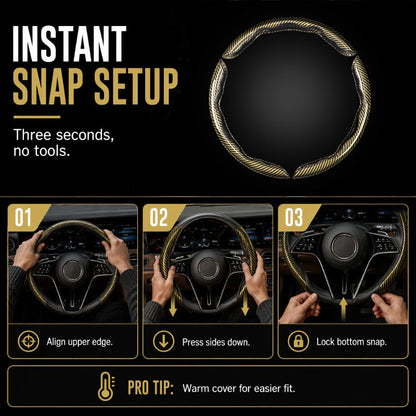 🏆LAST DAY 49% OFF🚗Universal Carbon Fiber Steering Wheel Cover