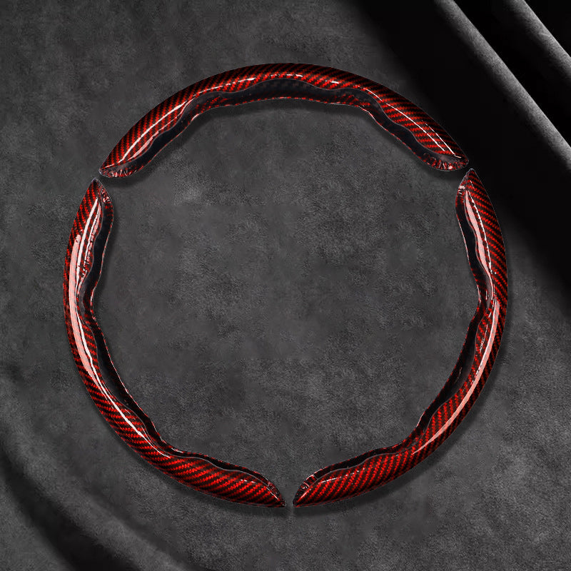 🏆LAST DAY 49% OFF🚗Universal Carbon Fiber Steering Wheel Cover