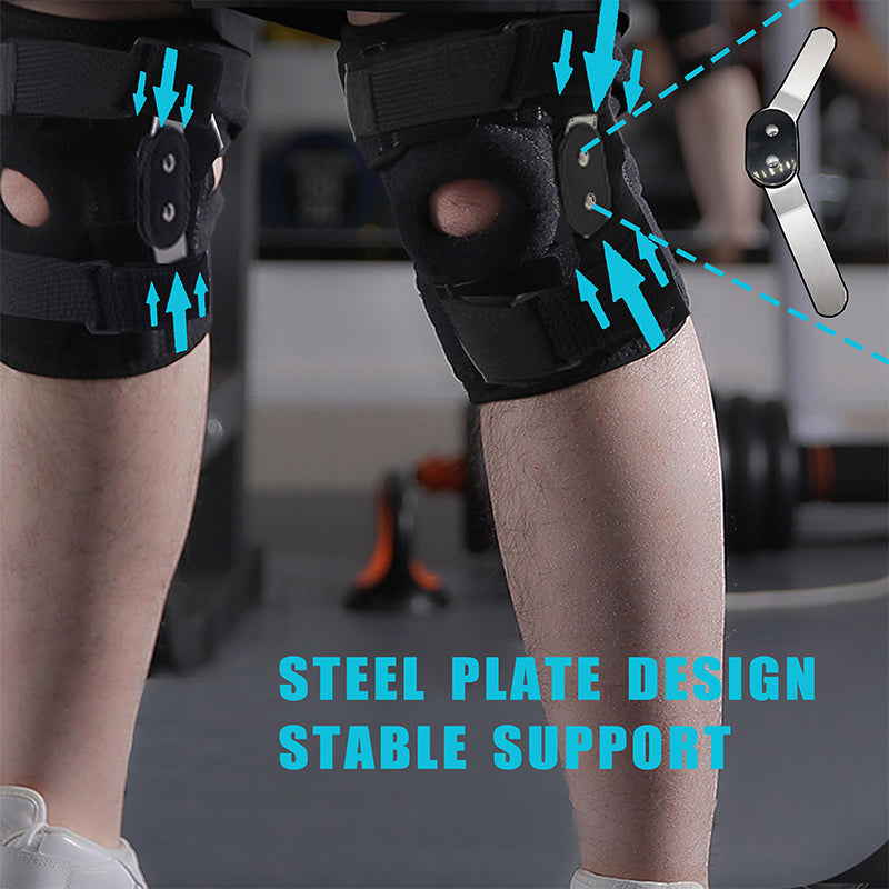 🦵 49% OFF NOW! 🛡️ Knee Support Brace – Adjustable Steel Support, Shock-Absorbing Pads & Breathable Fit 💪