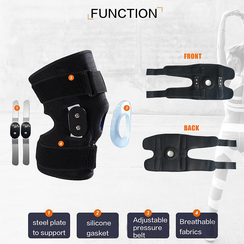 🦵 49% OFF NOW! 🛡️ Knee Support Brace – Adjustable Steel Support, Shock-Absorbing Pads & Breathable Fit 💪