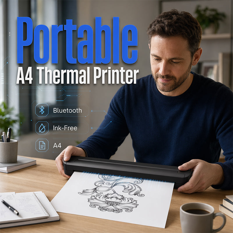 🏆LAST DAY 49% OFF🖨️Portable A4 Thermal Printer