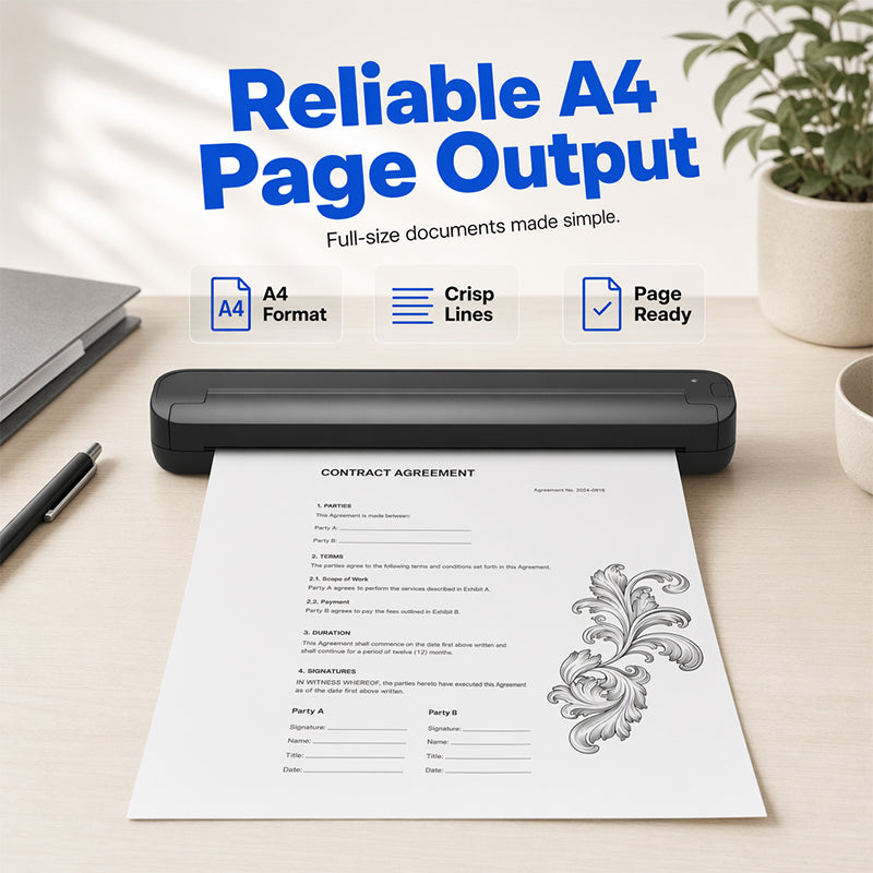 🏆LAST DAY 49% OFF🖨️Portable A4 Thermal Printer