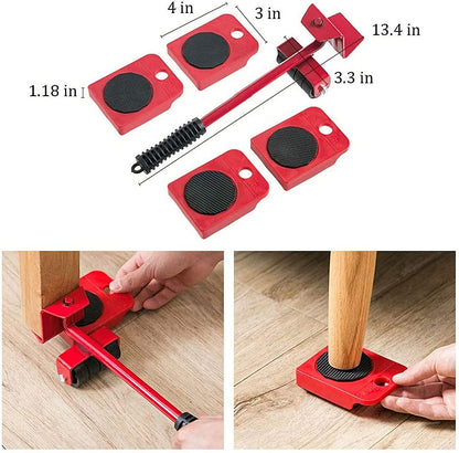 🛋️ Clearance 49% Off ✨ Furniture Moving System — Lift & Slide, 360° Rotation 🏠