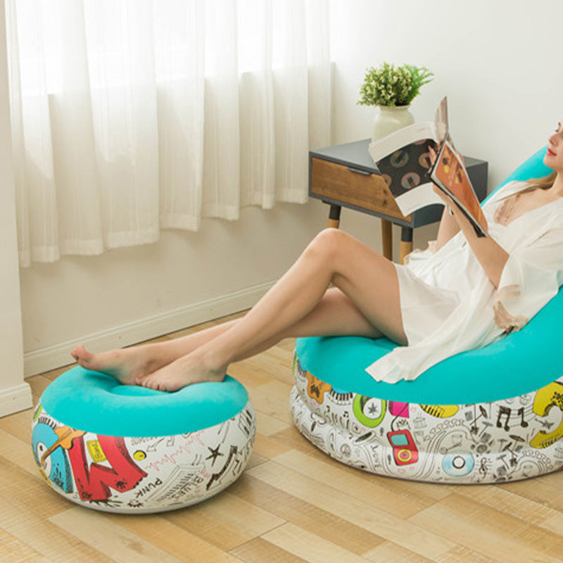 🔥Free Shipping🔥Thickened Inflatable Bean Bag Chair For Adults With Footstool